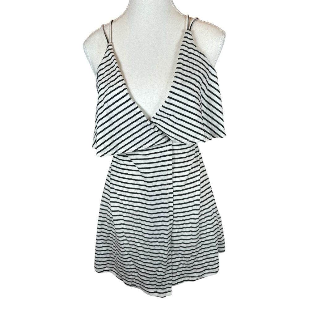 Topshop Black and White Striped Blouse - Picture 2 of 7